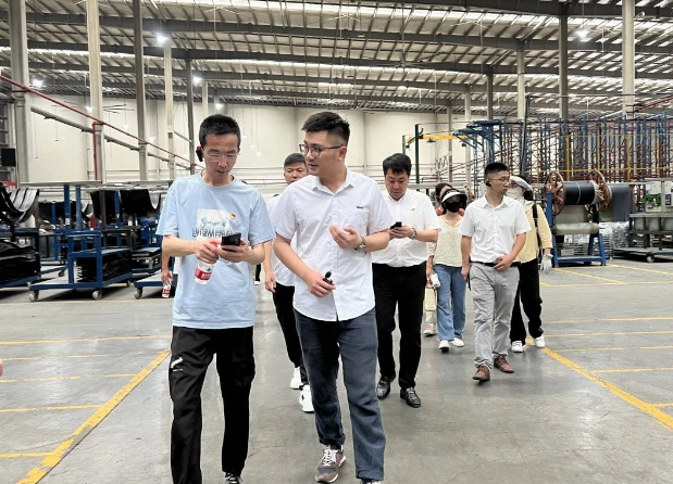 臺州市生態(tài)環(huán)境局金禮賞處長帶隊參觀元創(chuàng)科技股份有限公司