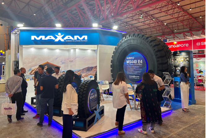 印度尼西亞雅加達(dá)礦業(yè)展覽會(huì)(MINING INDONESIA)隆重舉行，吸引了來(lái)自中國(guó)、俄羅斯、越南、迪拜、日本、韓國(guó)、馬來(lái)西亞、孟加拉等國(guó)家的多家特種輪胎企業(yè)前來(lái)參展。賽輪集團(tuán)旗下特種輪胎品牌邁馳在此次展會(huì)上嶄露頭角。
