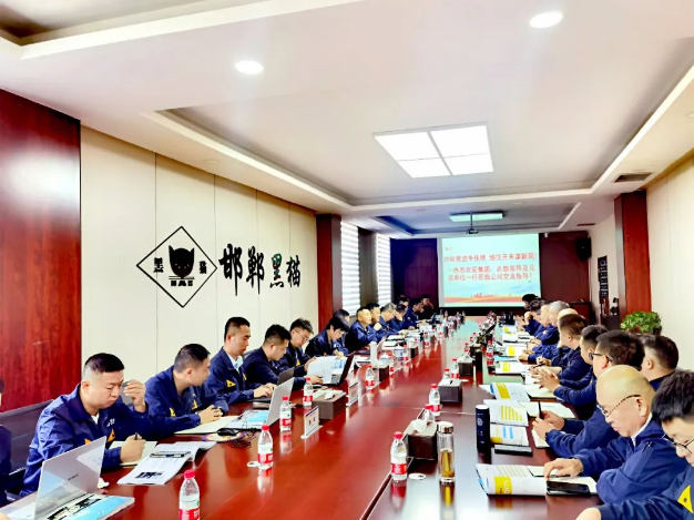 在邯鄲黑貓公司的調(diào)研會上，盛旺喜明確了現(xiàn)場管理的數(shù)字化改革進程，并要求標準化工作流程，以提高工作效率。他強調(diào)員工應(yīng)積極參與現(xiàn)場維護，提高員工的歸屬感和責任感。此外，他強調(diào)要堅決杜絕“八大浪費”，以使生產(chǎn)過程更加科學(xué)規(guī)范。