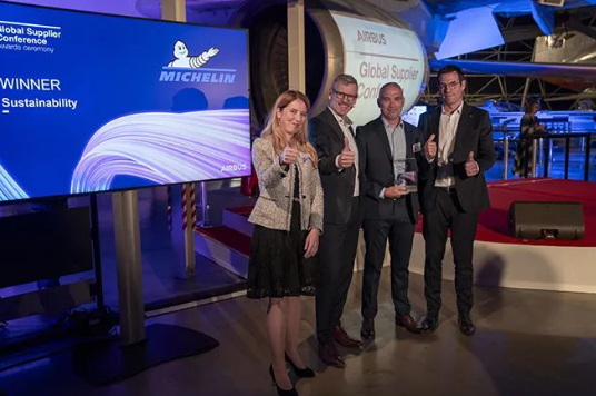 米其林飛機(jī)輪胎獲空客公司可持續(xù)發(fā)展獎(jiǎng)